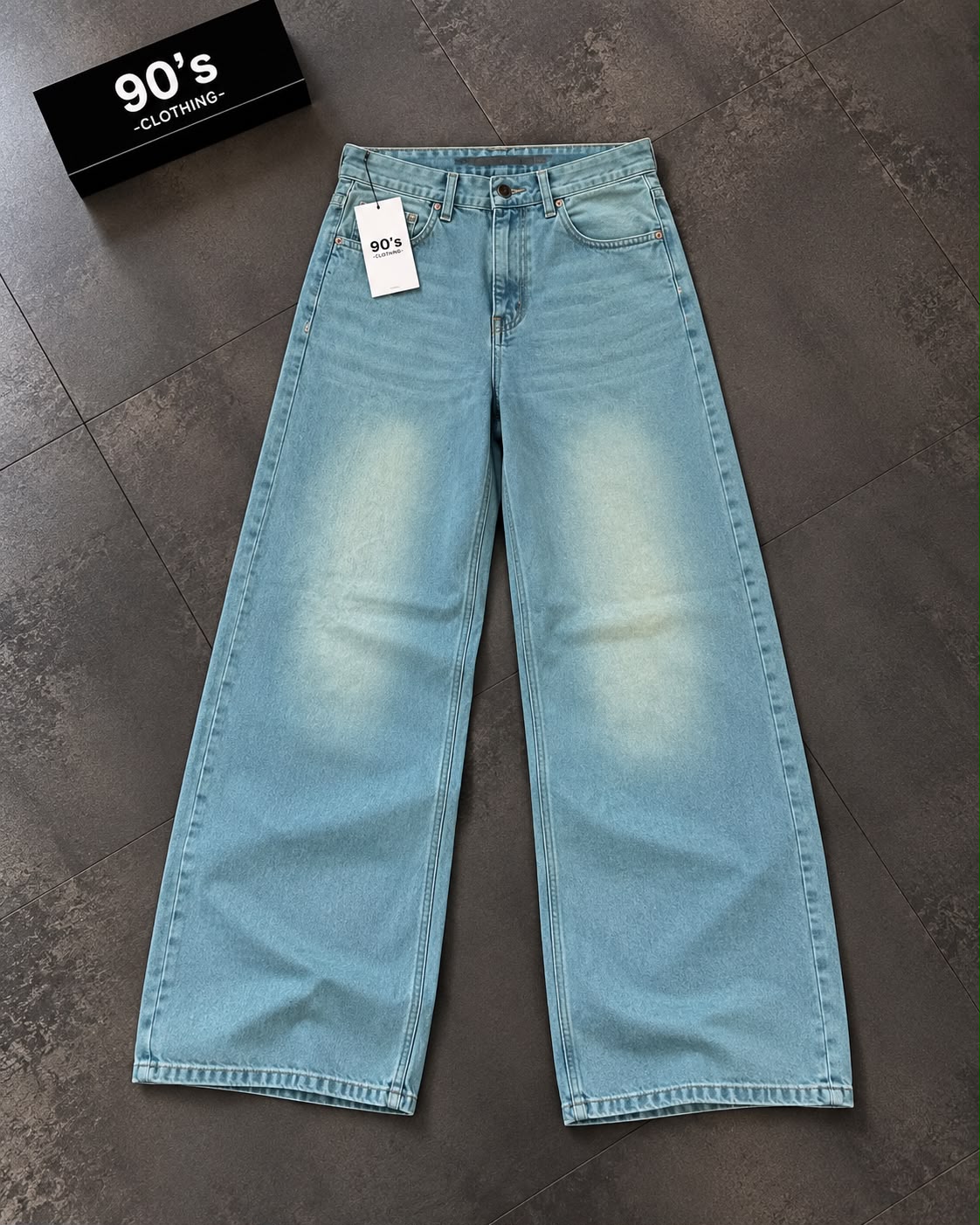 Wide leg jeans